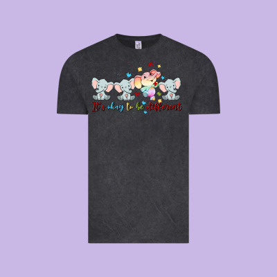 It's Okay To Be Different Vintage Tee Designed By Maliassmallbusiness