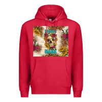 Cardinal badass mama with flowers Premium Hoodie - TumblerDesignByShophia