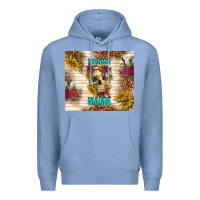 Colony Blue badass mama with flowers Premium Hoodie - TumblerDesignByShophia