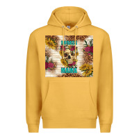 Mustard badass mama with flowers Premium Hoodie - TumblerDesignByShophia