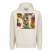 Oatmeal Heather badass mama with flowers Premium Hoodie - TumblerDesignByShophia