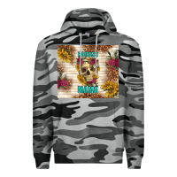 Slate Camo badass mama with flowers Premium Hoodie - TumblerDesignByShophia