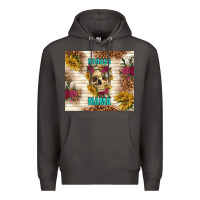 Smoke badass mama with flowers Premium Hoodie - TumblerDesignByShophia