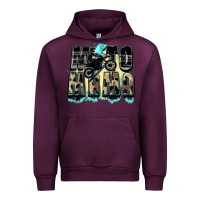 Mauve Wine Moto mama Mother's Day Urban Hoodie - FaDigitalArtStudio
