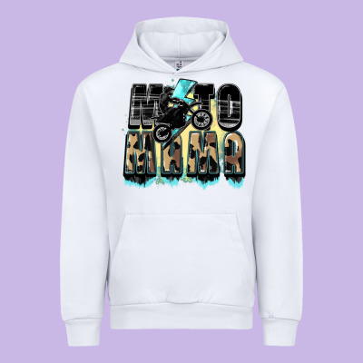 Moto Mama Mother's Day Urban Hoodie Designed By Fadigitalartstudio