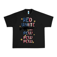 Black red white and pew pew pew Urban Heavy Tee - MaliasSmallBusiness