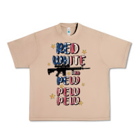 Burro red white and pew pew pew Urban Heavy Tee - MaliasSmallBusiness