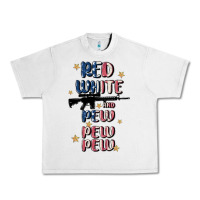 Lunar Rock red white and pew pew pew Urban Heavy Tee - MaliasSmallBusiness