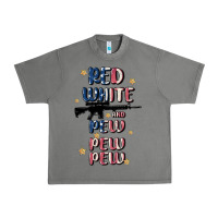 Tornado red white and pew pew pew Urban Heavy Tee - MaliasSmallBusiness