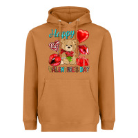 Meerkat happy valentines day Valentine's Day Heavyweight Hoodie - HowdyJamesFarm