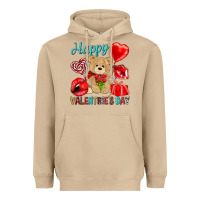 Mushroom happy valentines day Valentine's Day Heavyweight Hoodie - HowdyJamesFarm