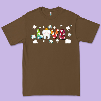 Love Tooth And Tooth Fairy Premium Tee Designed By Adodesignshop