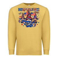 Antique Gold Independence Day with gnomies Premium Sweatshirt - HowdyJamesFarm
