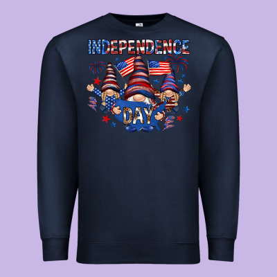 Independence Day With Gnomies Premium Sweatshirt Designed By Howdyjamesfarm