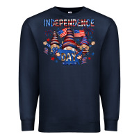 Navy Independence Day with gnomies Premium Sweatshirt - HowdyJamesFarm