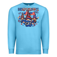 Ocean Blue Independence Day with gnomies Premium Sweatshirt - HowdyJamesFarm