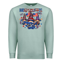 Seafoam Independence Day with gnomies Premium Sweatshirt - HowdyJamesFarm