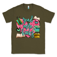 Army Green read more books Classic Tee - MaliasSmallBusiness