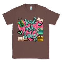 Chestnut read more books Classic Tee - MaliasSmallBusiness