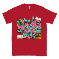 Red read more books Classic Tee - MaliasSmallBusiness
