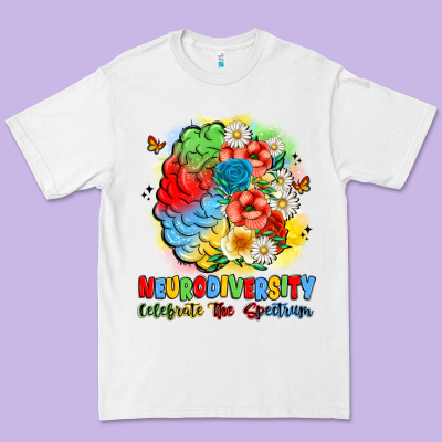 Neurodiversity Celebrate The Spectrum Premium Tee Designed By Jahusdesignshop