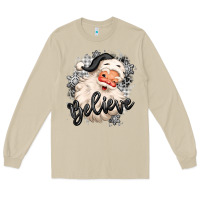 Mushroom believe buffalo plaid white christmas santa claus Long Sleeve Tee - MaliasSmallBusiness