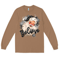 Toasted Coconut believe buffalo plaid white christmas santa claus Long Sleeve Tee - MaliasSmallBusiness