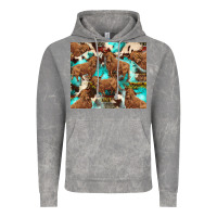 Cloud Rock astec cowhide highlands cow Vintage Hoodie - BarkalooDesign
