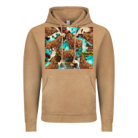 Vintage Camel astec cowhide highlands cow Vintage Hoodie - BarkalooDesign