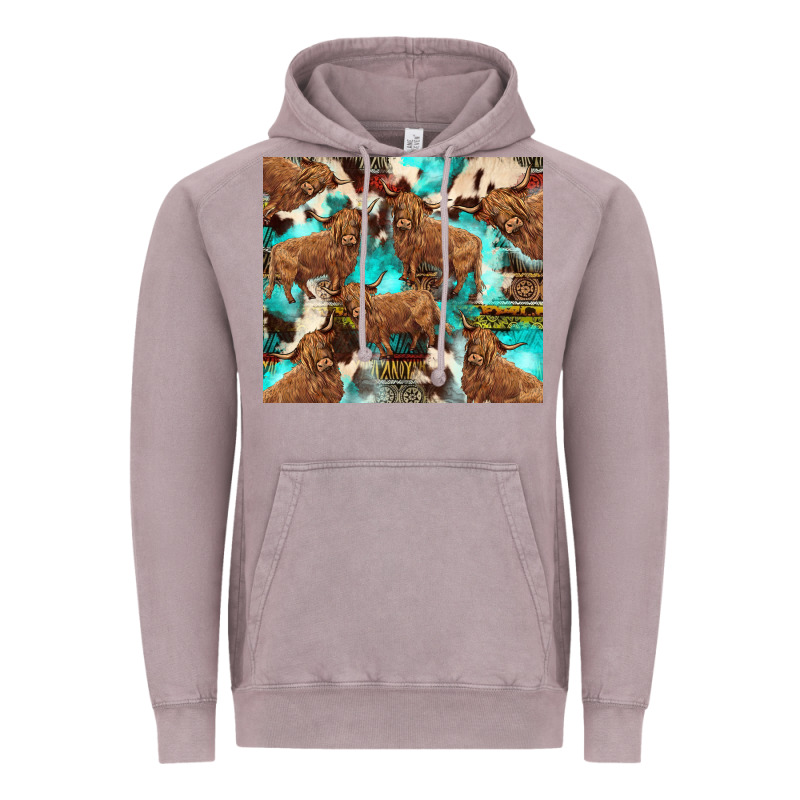 Astec Cowhide Highlands Cow Vintage Hoodie by BarkalooDesign | Teevron