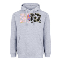 Heather Grey gothic girl and colorful girl best friends with Heavyweight Hoodie - TumblerDesignByShophia