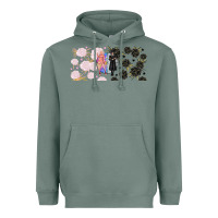 Sage gothic girl and colorful girl best friends with Heavyweight Hoodie - TumblerDesignByShophia