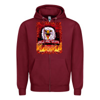 Burgundy Eagle Fang Karate Zipper Hoodie - Bettercallsaul