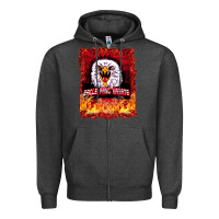 Charcoal Heather Eagle Fang Karate Zipper Hoodie - Bettercallsaul