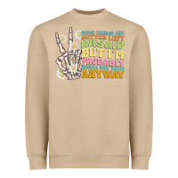 Mushroom some things are better left unsaid Heavyweight Sweatshirt - MaliasSmallBusiness