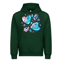 Forest Green American gemstone Urban Hoodie - FaDigitalArtStudio