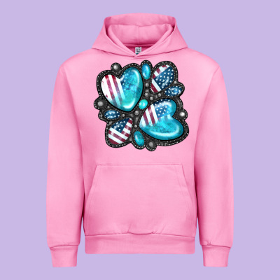 American Gemstone Urban Hoodie Designed By Fadigitalartstudio