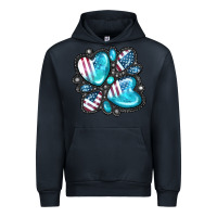 Navy American gemstone Urban Hoodie - FaDigitalArtStudio