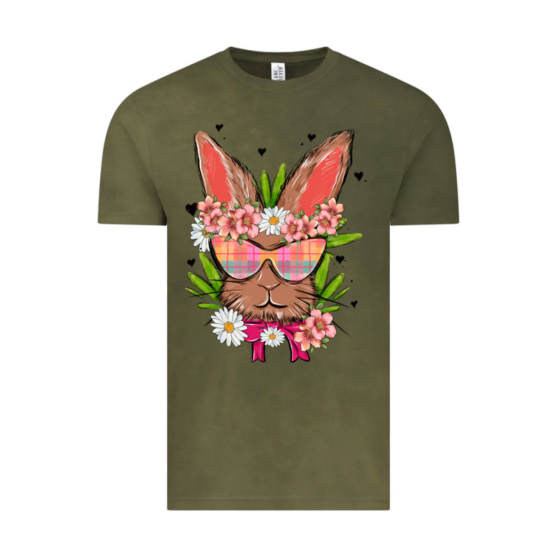 Bunny With Floral Vintage Tee by MaliasSmallBusiness | Teevron