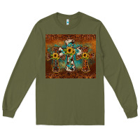 Army Green cross tumbler Long Sleeve Tee - JahusDesignShop