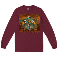 Burgundy cross tumbler Long Sleeve Tee - JahusDesignShop