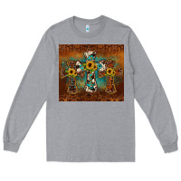 Heather Grey cross tumbler Long Sleeve Tee - JahusDesignShop