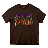 Chocolate Brown salty witch Heavy Core Tee - RacoonDesign
