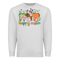 Dove Grey Happy Easter Dental Easter Day Premium Sweatshirt - HowdyJamesFarm