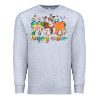 Heather Grey Happy Easter Dental Easter Day Premium Sweatshirt - HowdyJamesFarm