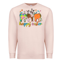 Pale Pink Happy Easter Dental Easter Day Premium Sweatshirt - HowdyJamesFarm