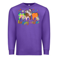 Purple Happy Easter Dental Easter Day Premium Sweatshirt - HowdyJamesFarm