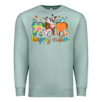 Seafoam Happy Easter Dental Easter Day Premium Sweatshirt - HowdyJamesFarm