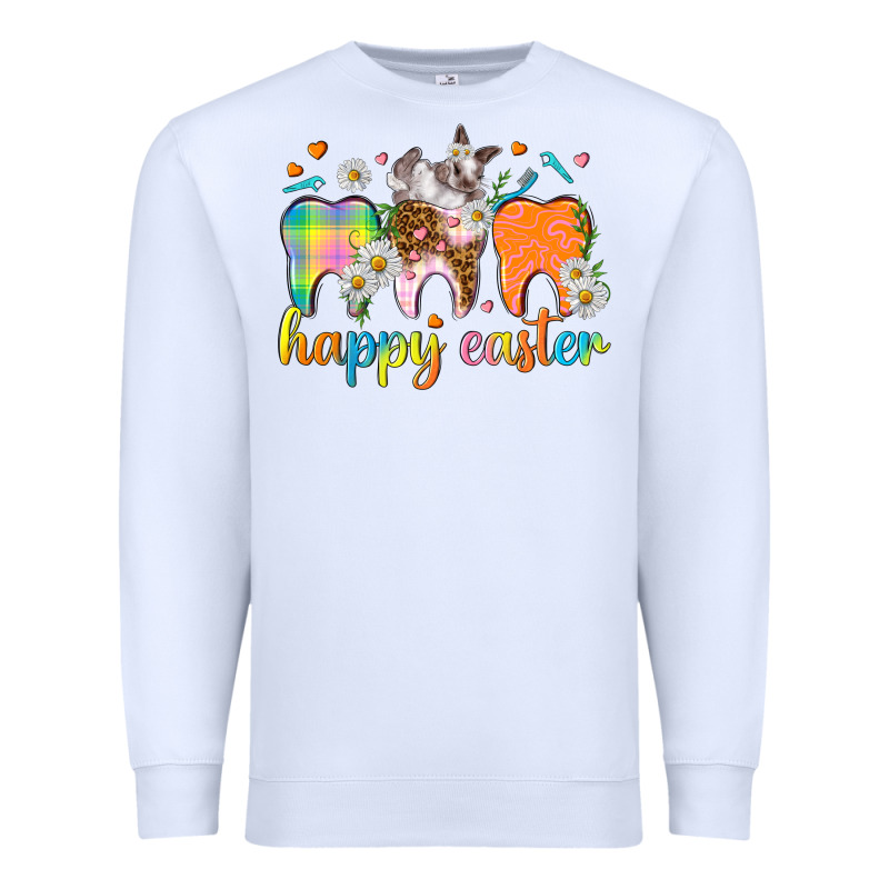 Happy Easter Dental Easter Day Premium Sweatshirt by HowdyJamesFarm | Teevron