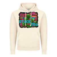 Vintage Artic stuck on you heart cactus serape leopard background Vintage Hoodie - Jasminsmagicworld
